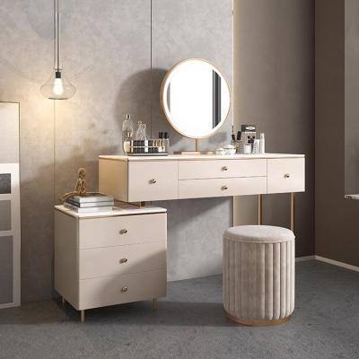 China (Height)Adjustable Beauty Center Villa Apartment Use Good Sales Prepare Table Light Mirror Combination Cosmetic Cabinet for sale