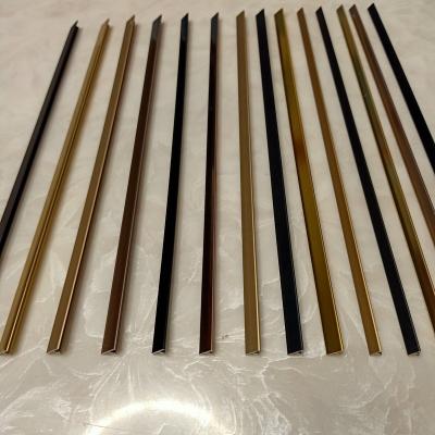 China Modern Luxurious Minimalism Factory Price Color Aluminum T Shaped Metal Inlaid Strip Exterior Wood Flooring Accessories for sale