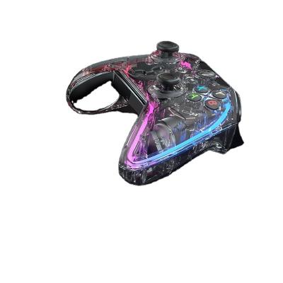 China Motion Feel Transparent Bigbigwon PC Gamepad Game Console Controller Video Game with LED Light Bar Connect Xbox Switch PS4/5 and PC for sale