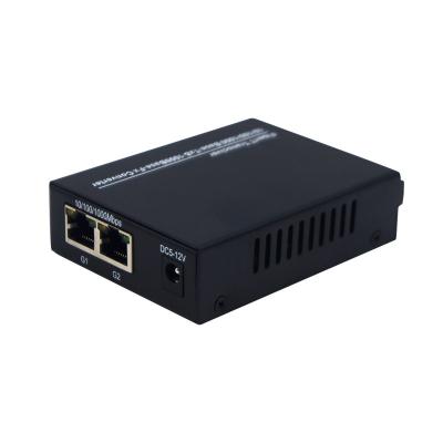 China Gigabit Ethernet Media Converter Self-Healing 10/100/1000Mbps 2 Port RJ45 Optical Fiber Loop PIN-2GE2GF-RING Transceiver for sale