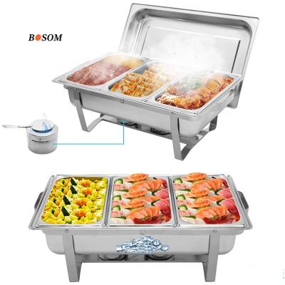 China Modern Stainless Steel Chafing Dishes Shake Serving Tray Stainless Steel Shaking Cover Supplying Food Warmer for sale