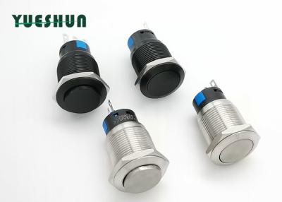 China CA de aluminio oxidada del agujero de montaje del interruptor de botón 19m m 5A 250V en venta