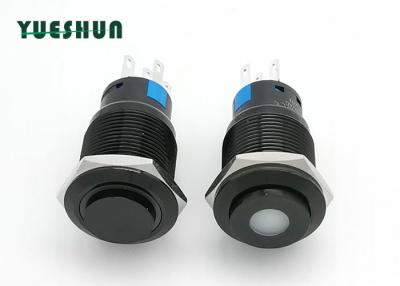 China 19mm, welches Aluminiumdas druckknopf-hoher Rundkopf-blaue Weiß LED beleuchtet verriegelt zu verkaufen