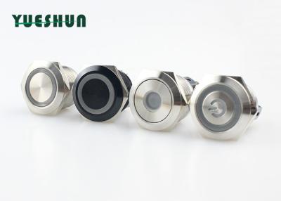 China Easy Installation Waterproof Push Button 110V 220V LED 22mm / 25mm Mounting Hole for sale