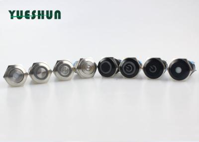 China Der hohen Sicherheits-16mm Licht verriegelnder Schalter-belichtetes Ring-Energie-Logo-des Entwurfs-LED zu verkaufen