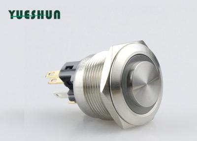 China LED Illuminated Metal Push Button Switch Momentary Good Press Performance for sale