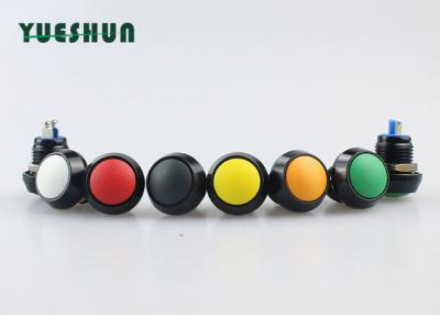 China Oxidized Aluminum Momentary Push Button , Miniature Momentary Switch Normally Open for sale