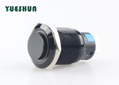 Cina L'anello di alluminio nero LED del commutatore di pulsante 110V 220V ha illuminato momentaneo in vendita