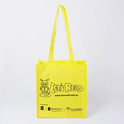 China Cheap Eco - Friendly Non Woven Shopping Bag Handled Durable Tote Bag With Custom Logo for sale