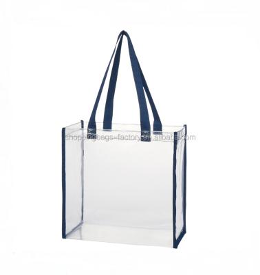 China Stadium Box Tote Pvc Bag Fashion Bag Clear Handled Extra Large Handled for sale