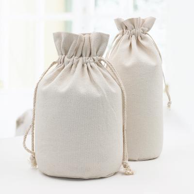 China Factory Wholesale High Quality Empty Recyclable Cotton Drawstring Bag Cotton Eco - Friendly Dust Bag for sale