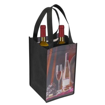 China Manufacture Handled Professional Non Woven Bottle Bag Non Woven Grocery Bags for sale