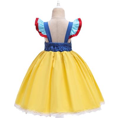 China 2021 Summer Washable Children's Halloween Clothing Snow White Dress For Kids Short Sleeve Clothing for sale