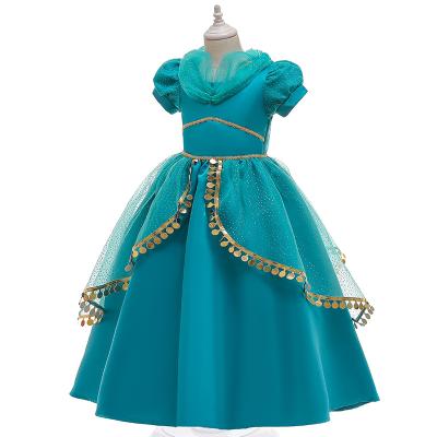 China Washable princess skirt dress girl's fashion elegant costume children's party birthday social tow dresses new for sale