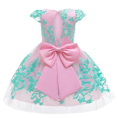 China 2021 Classic Style Beaded Mesh Washable Dress Kids Tutu Dress Skirt Big For Party for sale