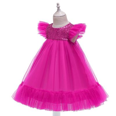 China Washable Newborn Princess Babies Birthday Dress Costumes For Little Girls Pari Dress for sale