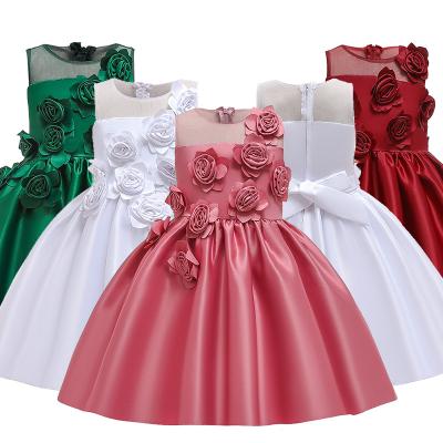 China Washable Girls Dress Elegant Princess Dress Kids Christmas Dresses for 2-12 Years Girls Wedding Party Ball Gown for sale