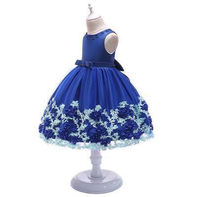 China D0039 Summer Party Wedding Christmas Dress Big Stock Princess Flower Washable Clothes Custom Design Dresses for sale