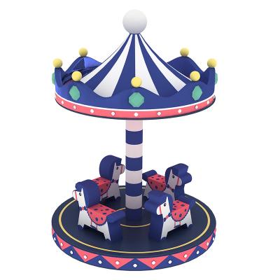 China 3-12years Toddler Baby Playground Electric Merry Go Round Soft play Carousel Kids Soft Play Equipment for sale