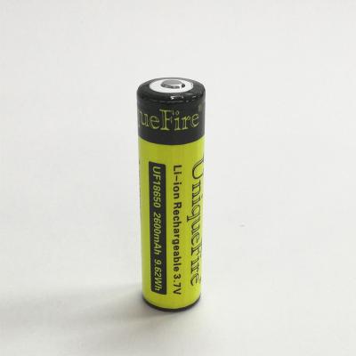 China UniqueFire 3.7V 2600mAh Real Li-ion Safety 2200mAh rechargeable battery cr18650 for sale