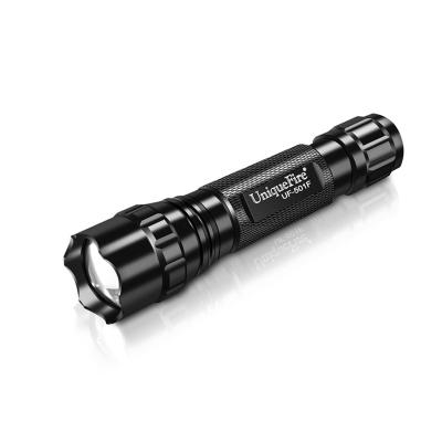 China Adjustable Focus Zoomable UniqueFire 501F CREE XM-L2 Hunting Outdoor Zoomable Lamp Flashlight Light for sale