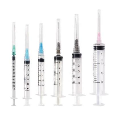 China CE ISO Approved Medical Hospital With Needle Latex Free Disposable Injector Sterile Syringe 1ml for sale