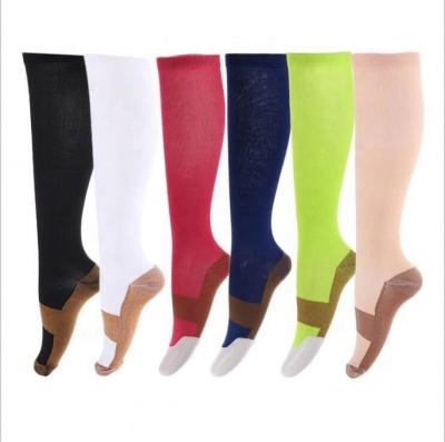 China Factory Wholesale Antibacterial Medical Compression Socks Copper Sock for sale