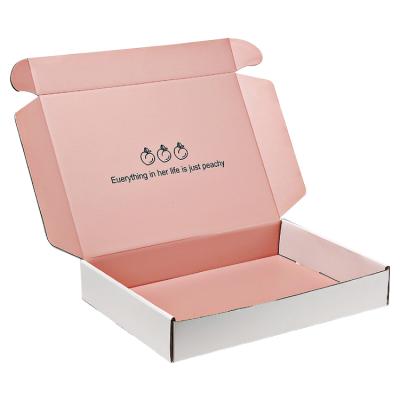 China Good Recycled Materials Price Custom Printed Large Luxury Shipping Boxes For Apparel for sale