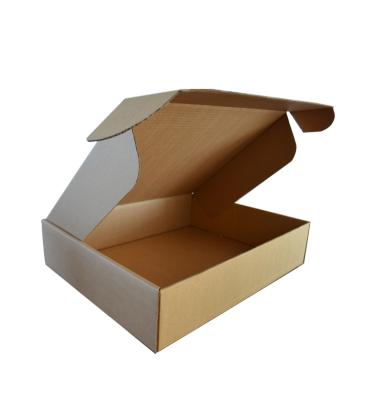 China Recycled Materials Shenzhen Black Printing Corrugated Kraft Paper Small Box Packaging With Logo for sale