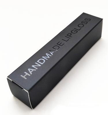 China Recycled Materials 300gsm Custom Art Paper Lip Gloss Packaging Boxes With UV Logo for sale