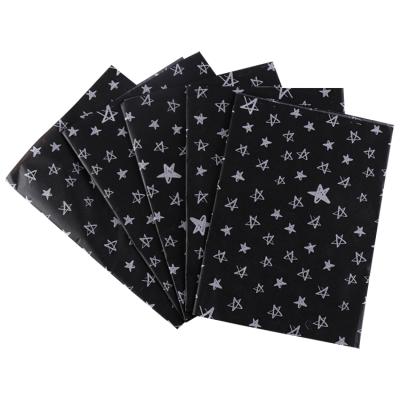 China Good Quality Materials Recycled Custom Logo Printed Gift Wrapping Black Tissue Paper With Branded for sale