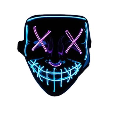 China Factory Price Eco-Friendly Waterproof Halloween Led Mask Party Ghost Halloween Glowing Mask for sale