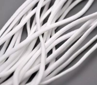 China White 3mm Earloop Wholesale Elastic Rope/Elastic Band/Elastic for sale