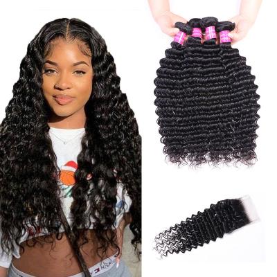 China Cheap Unprocessed Raw Indian Body Wave Hair Cuticle Aligned Deep Wave Bundles Double Bundles High Quality Virgin Hair Pulled Sellers for sale