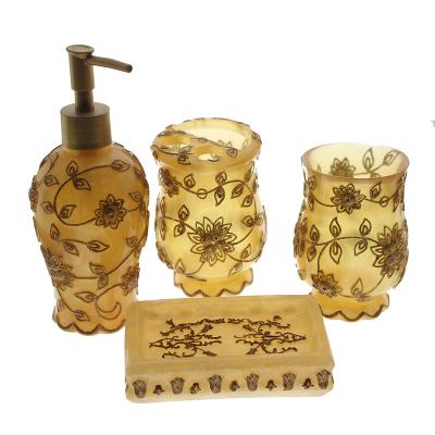 China Sustainable Hot Sale 4 Piece Polyresin Bathroom / Home Decoration for sale