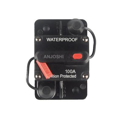 China Boat Marine RV Car 100A Circuit Breaker for Boat Trolling with Manual Reset Water Proof 12V- 48V DC for sale