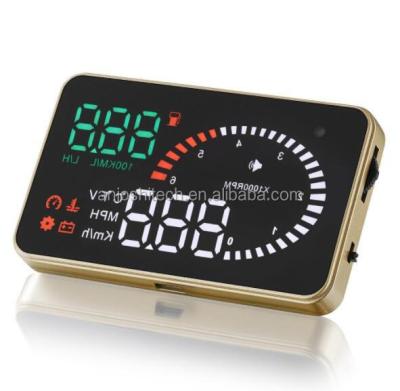 China OBD II Interface Universal X6 3 inch Car OBD2 II HUD Head Up Display for sale