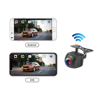 China Wireless waterproof Wireless Car Rear View Camera WIFI 170 Degree Reversing Backup Camera Dash Cam HD Night Vision for 12V 24V Cars Vehicle Camera for sale