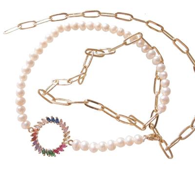 China BOHEMIA Sundysh Long Pearl 18K Gold Y Lasso Chain Necklace Fashion Collection Jewelry for sale