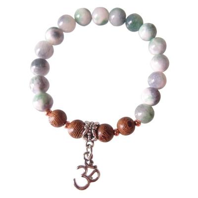 China Turquoise Sundysh Namaste Bracelet, Yoga Gemstone OM Beaded Bracelet for sale