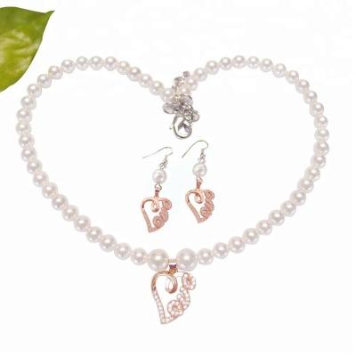 China Sundysh CLASSIC Pearl Necklace Earrings Jewelry Sets Women 16