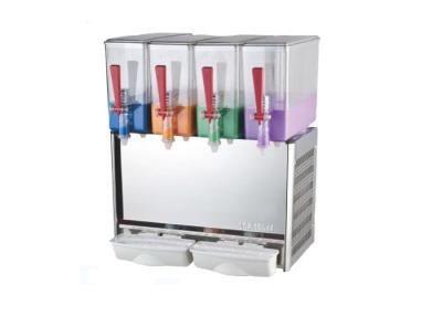 China Jet Spray Juice Dispensers Spraying 10 Liters Cold Drink Dispenser Machine, Four Tank Hot for sale