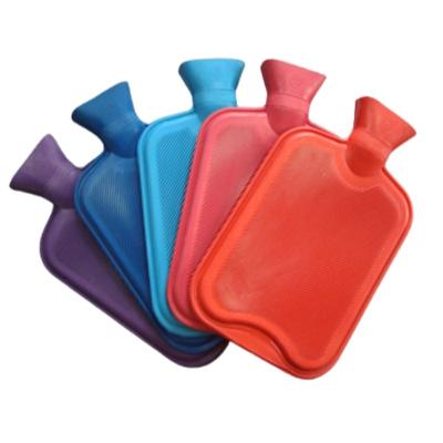 China 2L reusable rubber hot water bottle with cover, keep warm in cold day, for sale