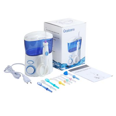 China High Frequency Pick RV Electric Oral Pulse Water Flosser Irrigator With 10 Interchangeable Nozzles for sale