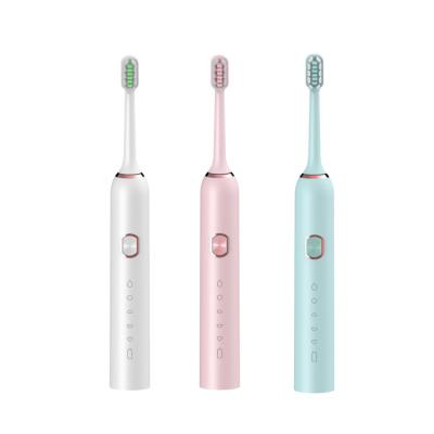 China Sonic Electric Toothbrush Battery Operated 5 Modes USB Charging 2 Brush Heads for sale