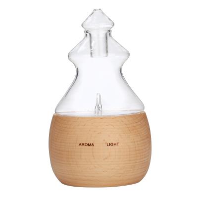 China OEM 100% Pure Essential Household Christmas Tree Shape Wooden Waterless Aroma Oil Nebulizing Diffuser Manufacture for sale