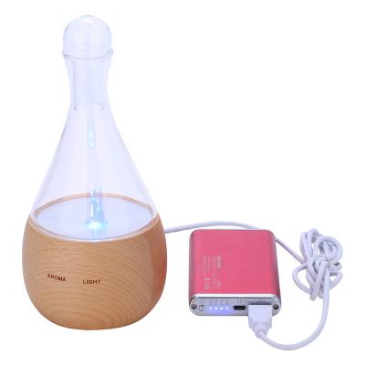 China High Quality Ultrasonic Hotel Nebulizer Diffuser Aromatherapy Wood/Essential Oil Ceramic Glass Waterless Diffusers for sale