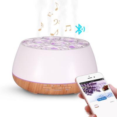 China Hotel Art Aromatherapy Essential Oil Diffuser Ultrasonic Humidifier Aroma Purifier with 7 LED Colorful Changing Light for sale