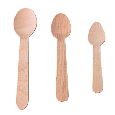 China Disposable Degradable Wooden Spatular Wooden Spoon Fork And Spoon Kitchen Spoon for sale