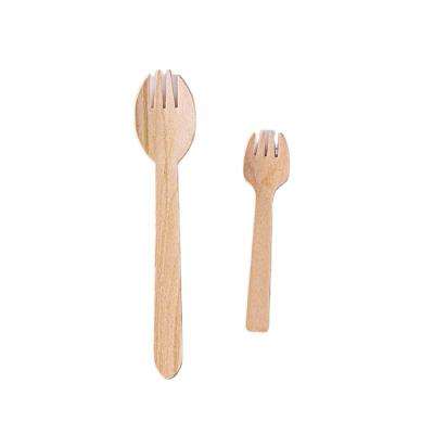 China 2022 Disposable Customized Wooden Outdoor Spork Portable Spork for sale